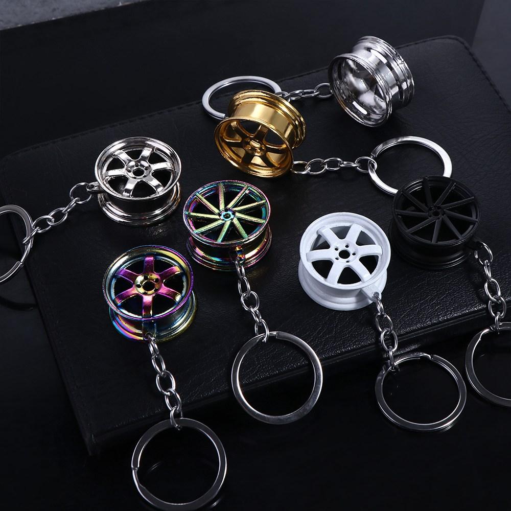 Men'S Fashion Hub - Unique Alloy Car Wheel Keychain Wheel
