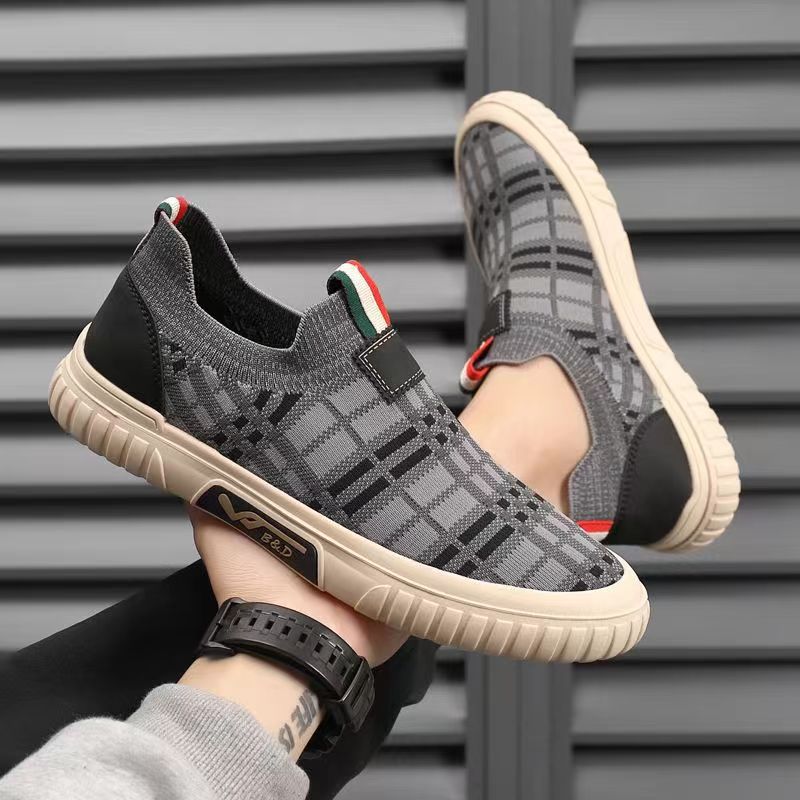 Casual Sneakers Men - Men's Slip-On Socks Shoes Breathable Comfortable