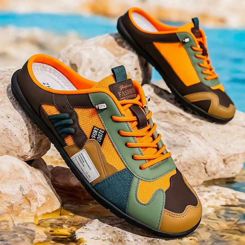 Men'S Fashion Color - Spring and Summer Fashionable Color-Blocked Outdoor