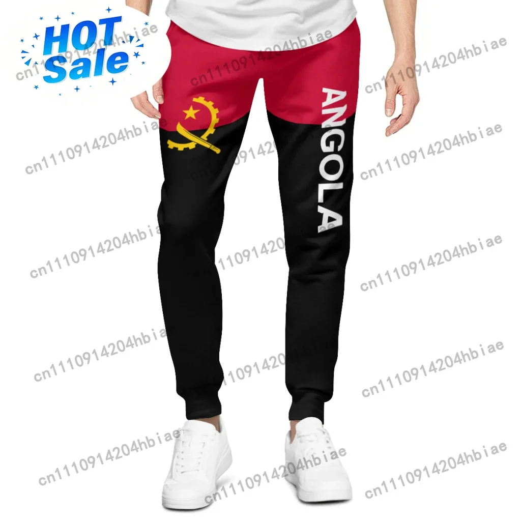 Jogger Sweatpants Men - 2025 Angola Flag Mens Sweatpants with