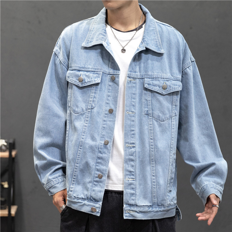 New Denim Jacket Men Vintage J - Mens Fashion Bomber Jacket 评论和价格