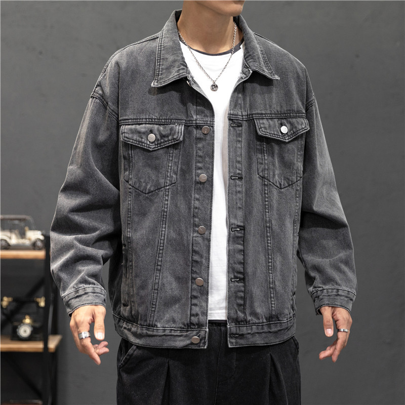 New Denim Jacket Men Vintage J - Mens Fashion Bomber Jacket 评论和价格