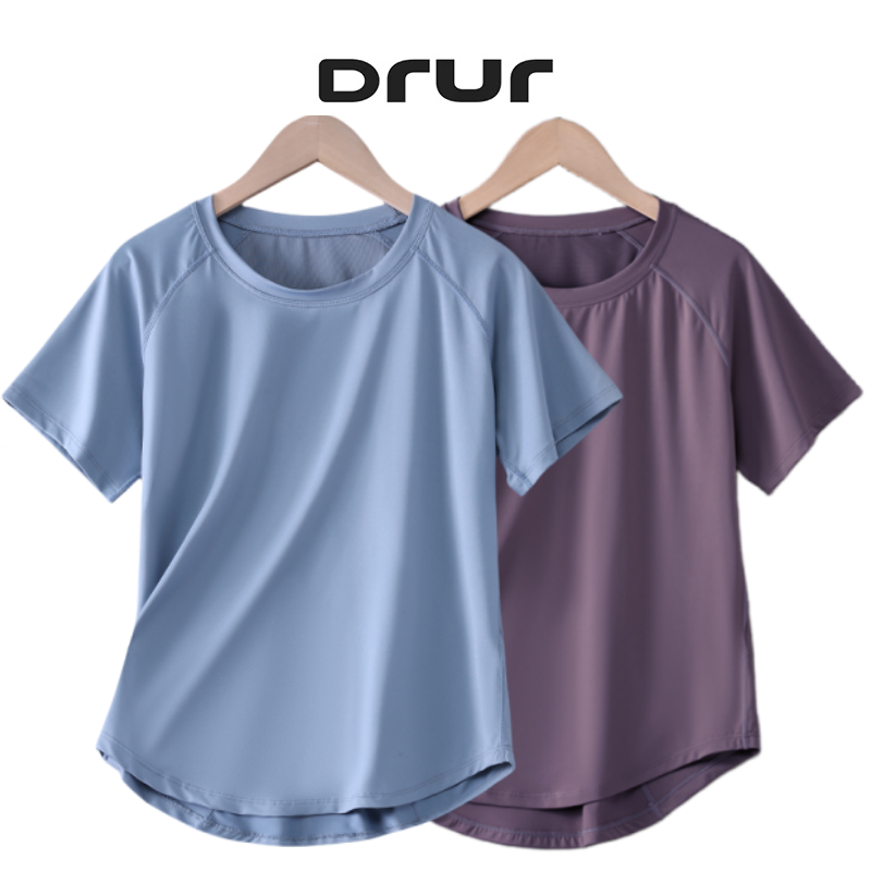 DRUR Women Sports T-shirt Shor - Compression Shirt Workout 评论和价格