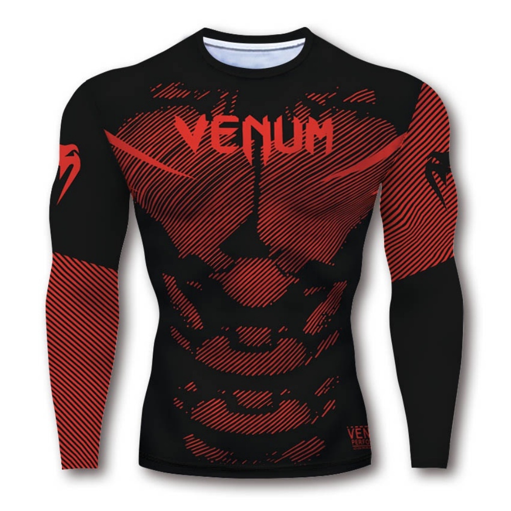 Dragon Pattern Long Sleeve Com - Compression Shirt Workout 评论和价格