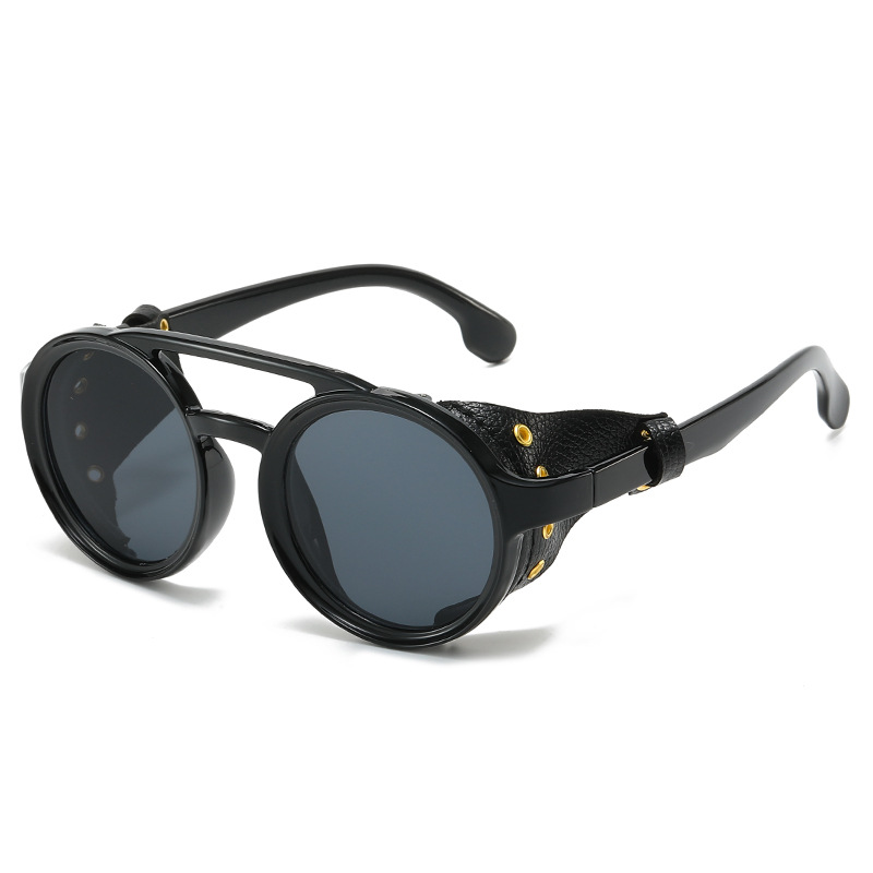 Retro Anti-UV Sunglasses Men W - Men'S Fashion Round Glasses 评论和价格