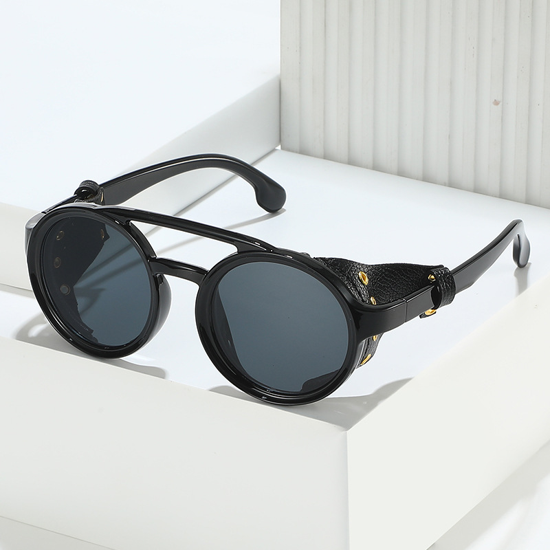 Retro Anti-UV Sunglasses Men W - Men'S Fashion Round Glasses 评论和价格