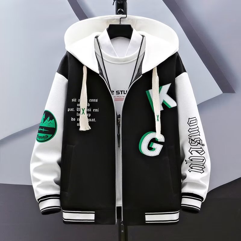 Men's Hooded Pockets Cargo Jac - Mens Fashion Baseball Jersey 评论和价格