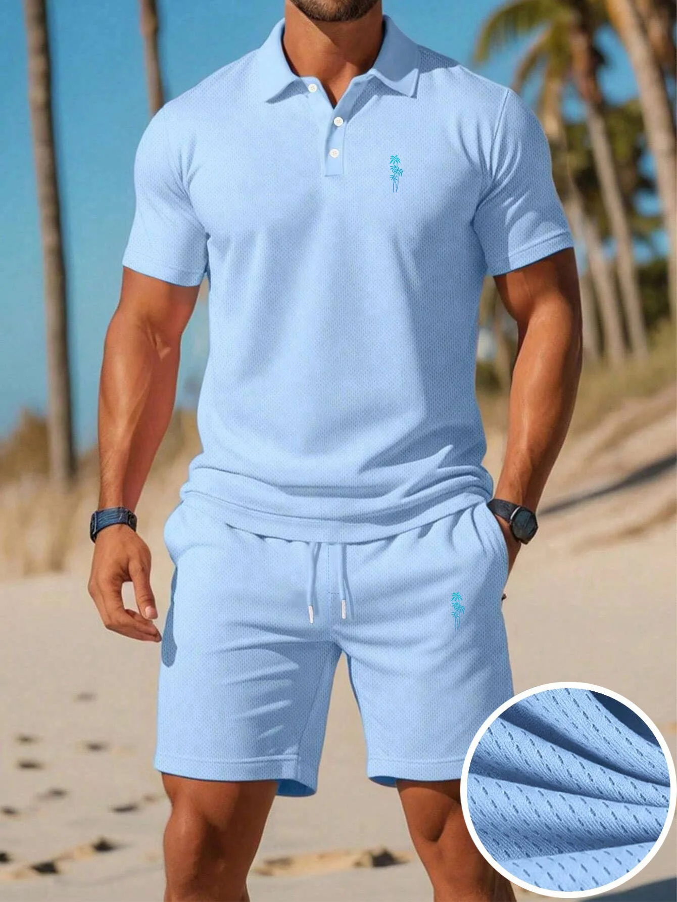 Summer New Men's Polo Shirt Se - Men'S Fashion Color 评论和价格