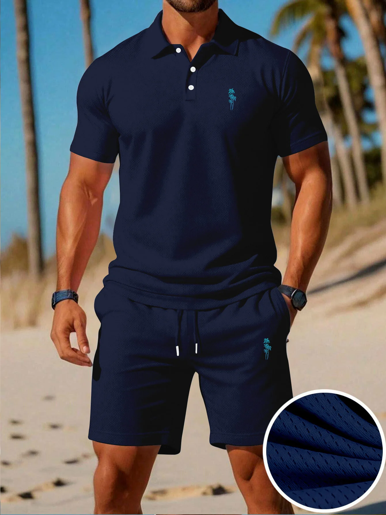 Summer New Men's Polo Shirt Se - Men'S Fashion Color 评论和价格