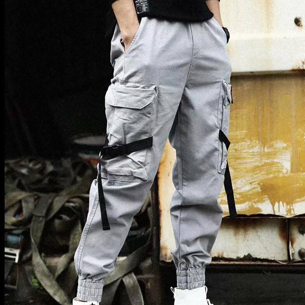 Loose Fit Cargo Pants Men Stre - Jogger Sweatpants Men 评论和价格