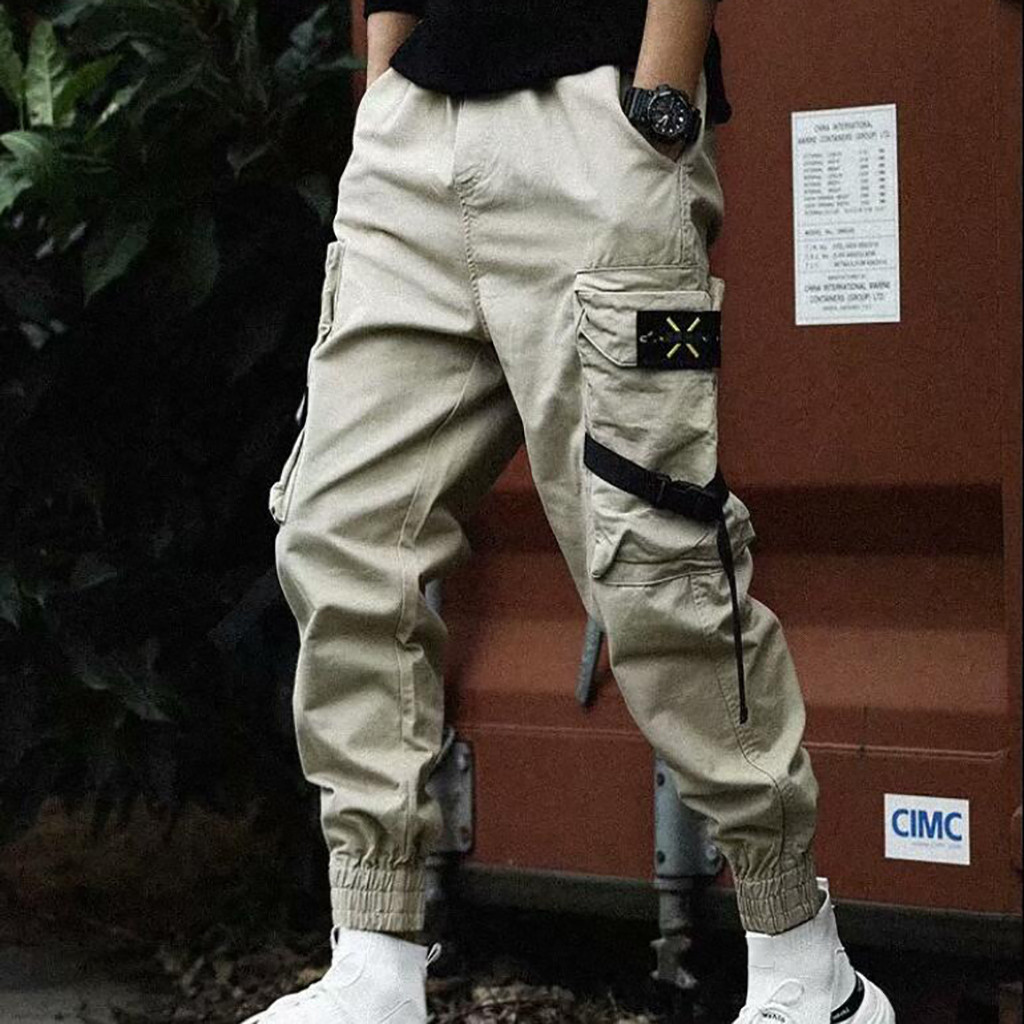Loose Fit Cargo Pants Men Stre - Jogger Sweatpants Men 评论和价格