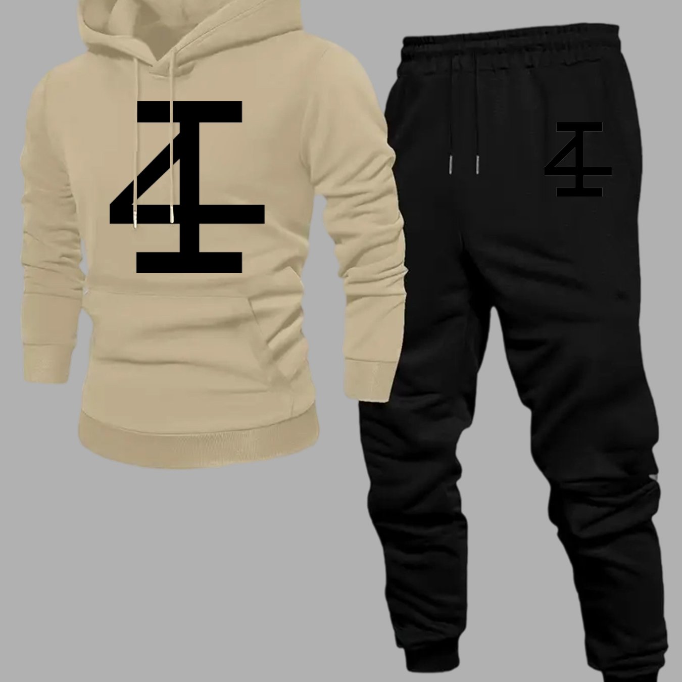 Men Abstract Number 4 Hoodie J - Jogger Sweatpants Men 评论和价格