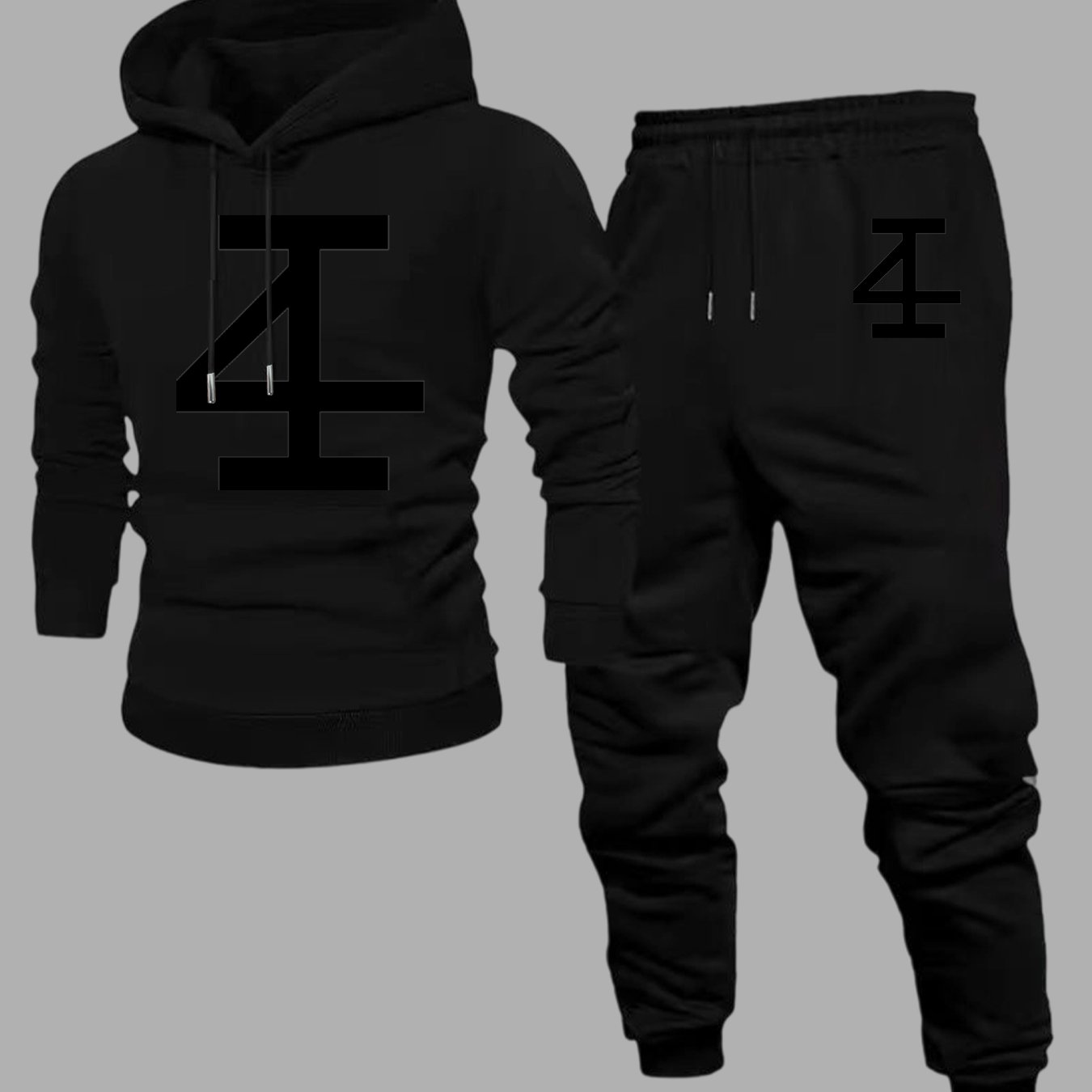 Men Abstract Number 4 Hoodie J - Jogger Sweatpants Men 评论和价格