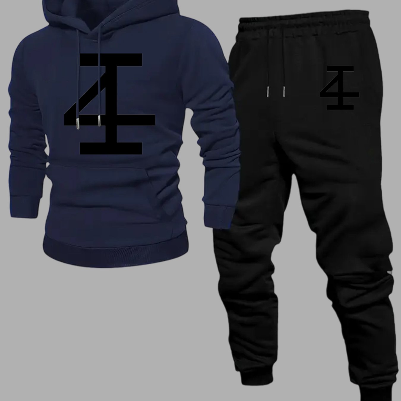 Men Abstract Number 4 Hoodie J - Jogger Sweatpants Men 评论和价格