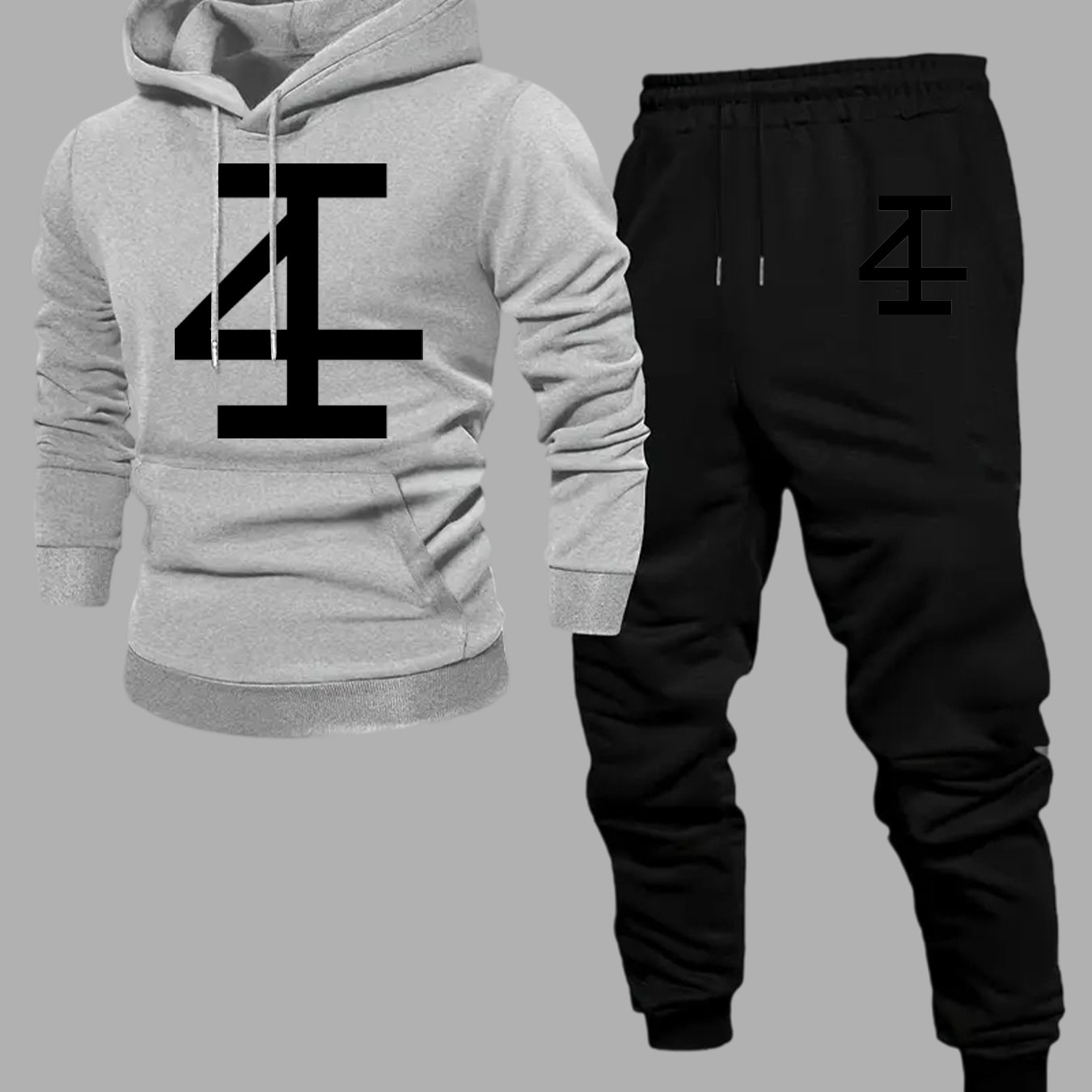 Men Abstract Number 4 Hoodie J - Jogger Sweatpants Men 评论和价格