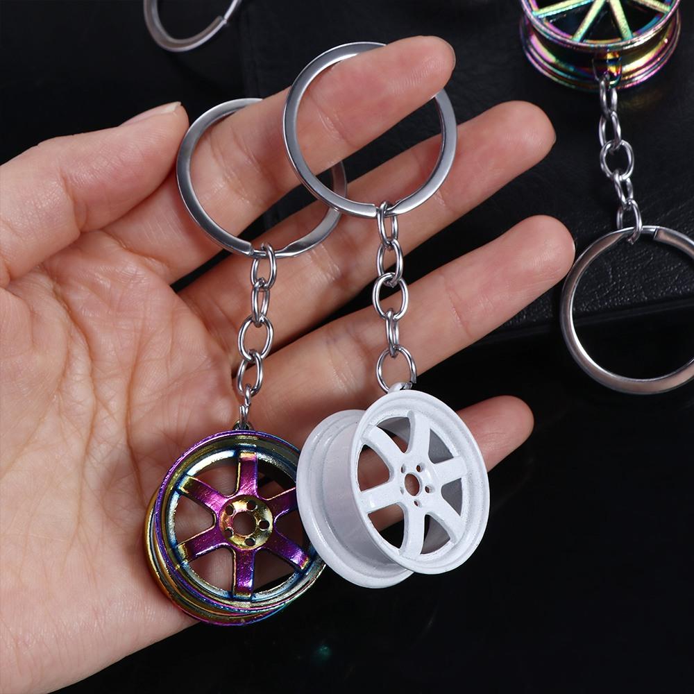Unique Alloy Car Wheel Keychai - Men'S Fashion Hub 评论和价格