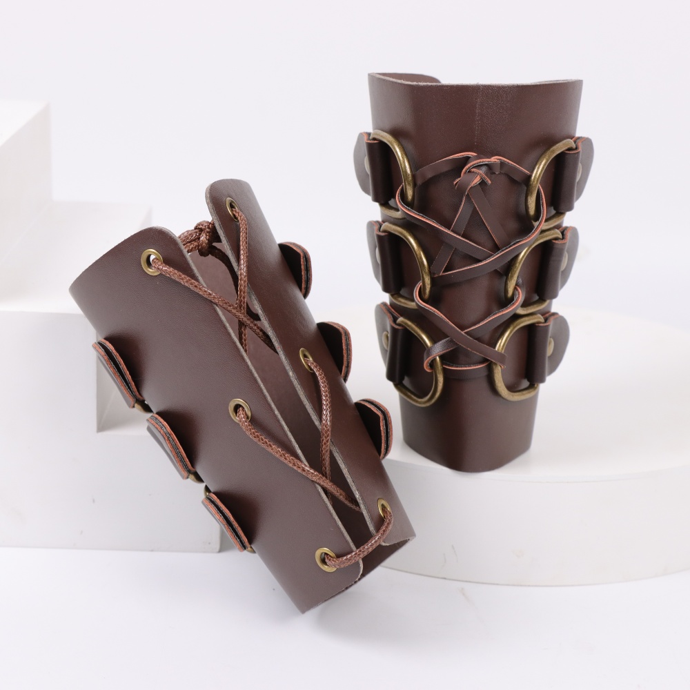 Medieval Archery Leather Long  - Men'S Fashion Gloves 评论和价格