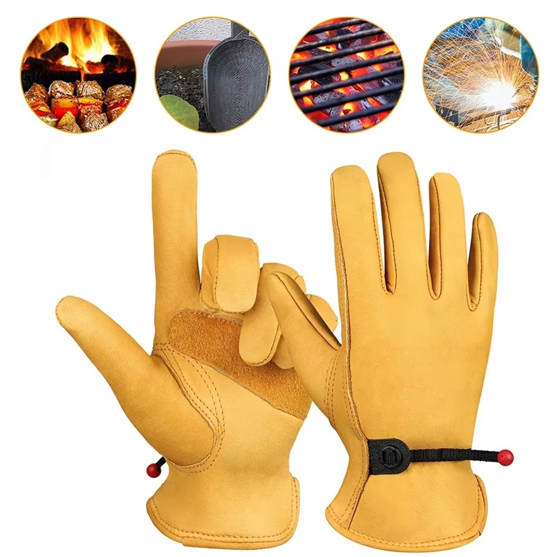Leather Gloves Men Work Gloves - Men'S Fashion Gloves 评论和价格