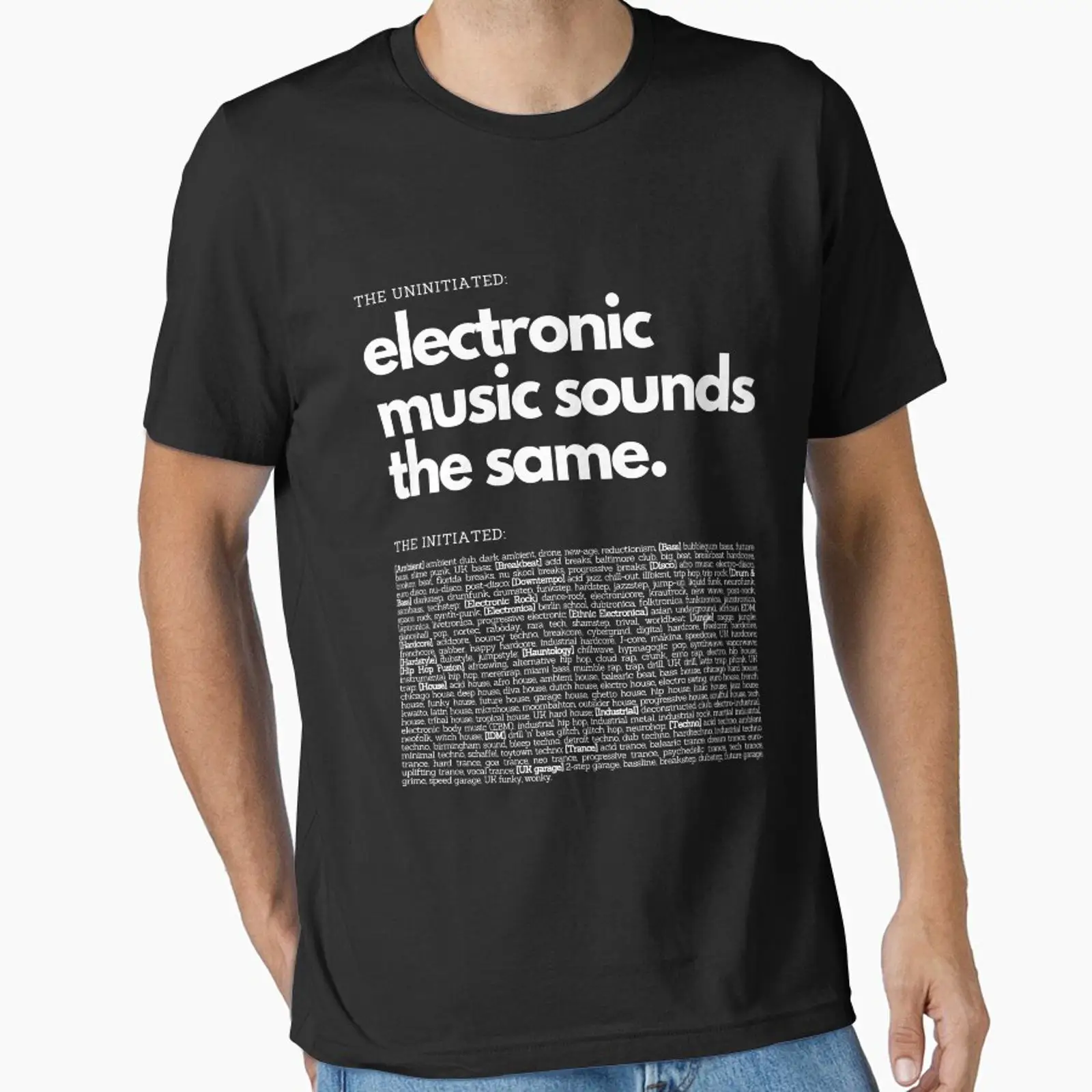 Electronic Music Genre Funny T - Men'S Fashion Genres 评论和价格