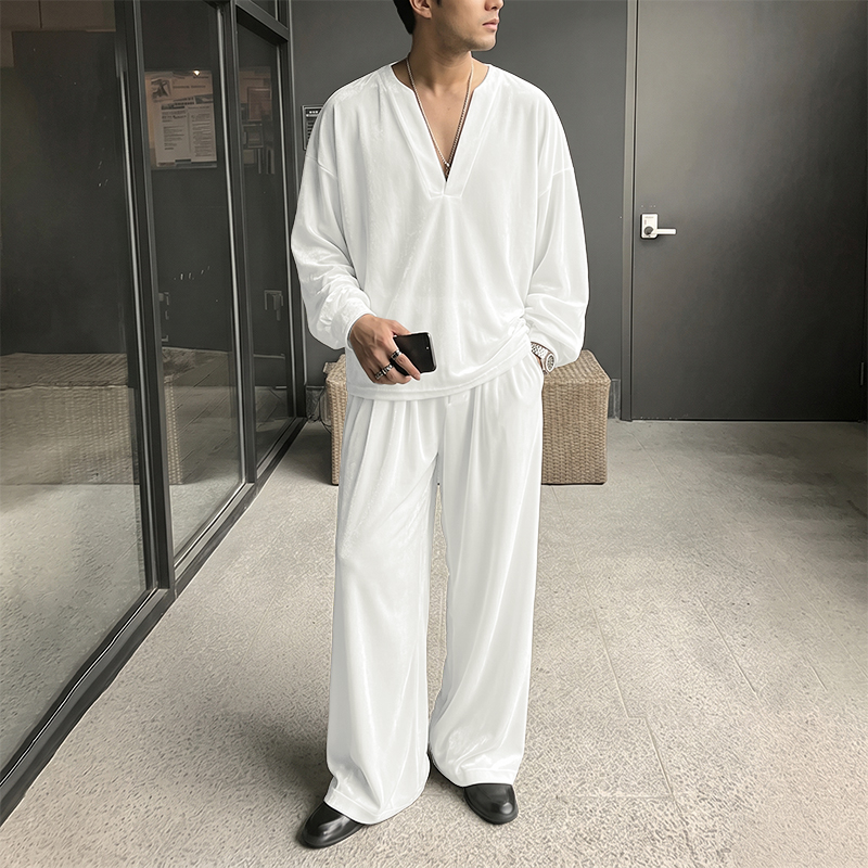 INCERUN Men's Sets Solid Color - Men'S Fashion Color 评论和价格