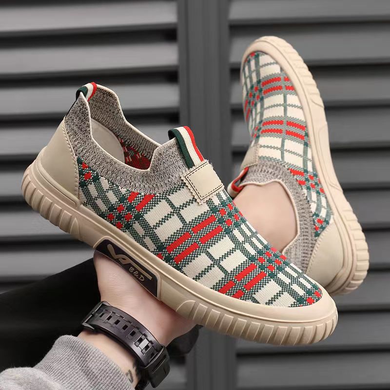 Men's Slip-On Socks Shoes Brea - Casual Sneakers Men 评论和价格