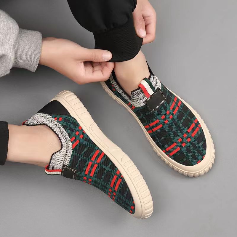Men's Slip-On Socks Shoes Brea - Casual Sneakers Men 评论和价格