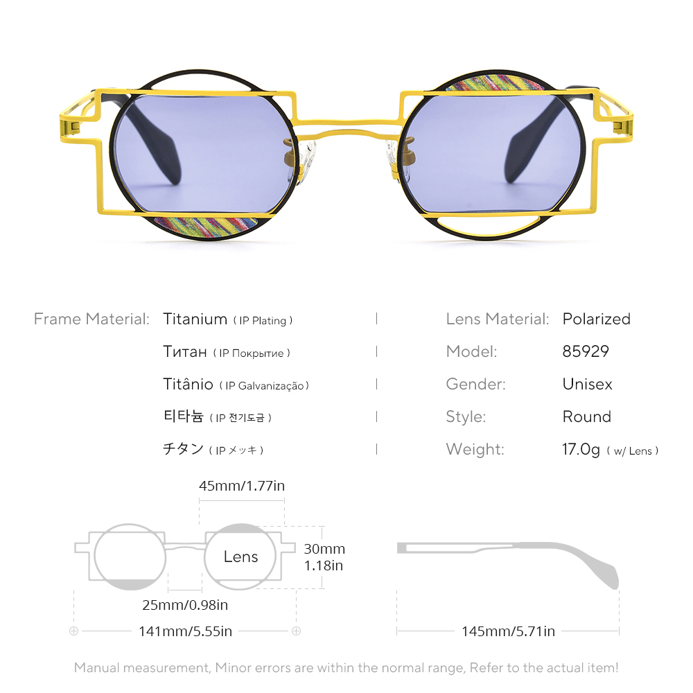 FONEX Pure Titanium Sunglasses - Men'S Fashion Round Glasses 评论和价格