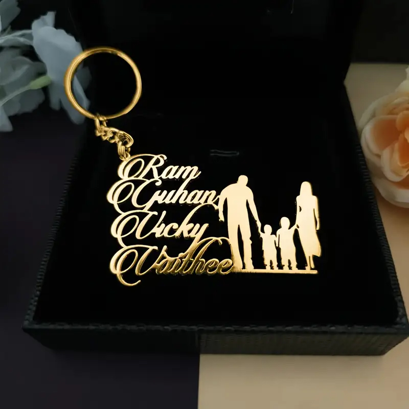 Custom Family Number Name Keyc - Men'S Fashion Gold Chain 评论和价格