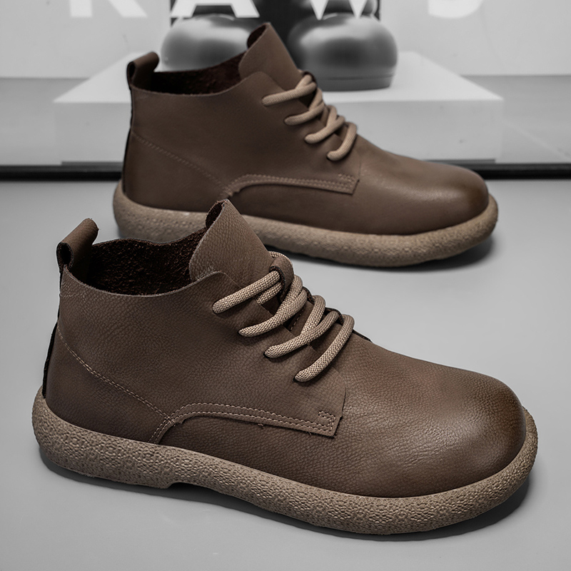 Men Ankle Boots Brown Short Bo - Men'S Fashion For 30 Year Olds 评论和价格