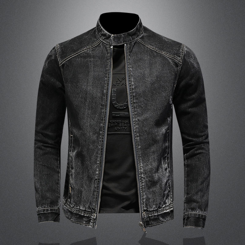 Men Vintage Stand Collar Pilot - Mens Fashion Bomber Jacket 评论和价格