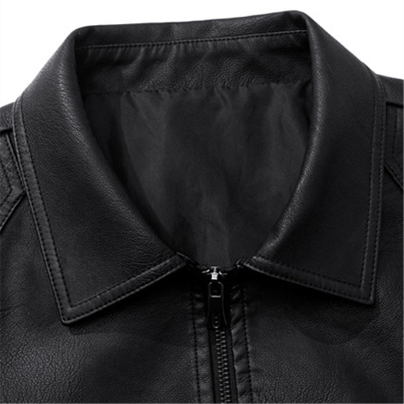 Men's Autumn Winter Coats Pu L - Mens Fashion Bomber Jacket 评论和价格