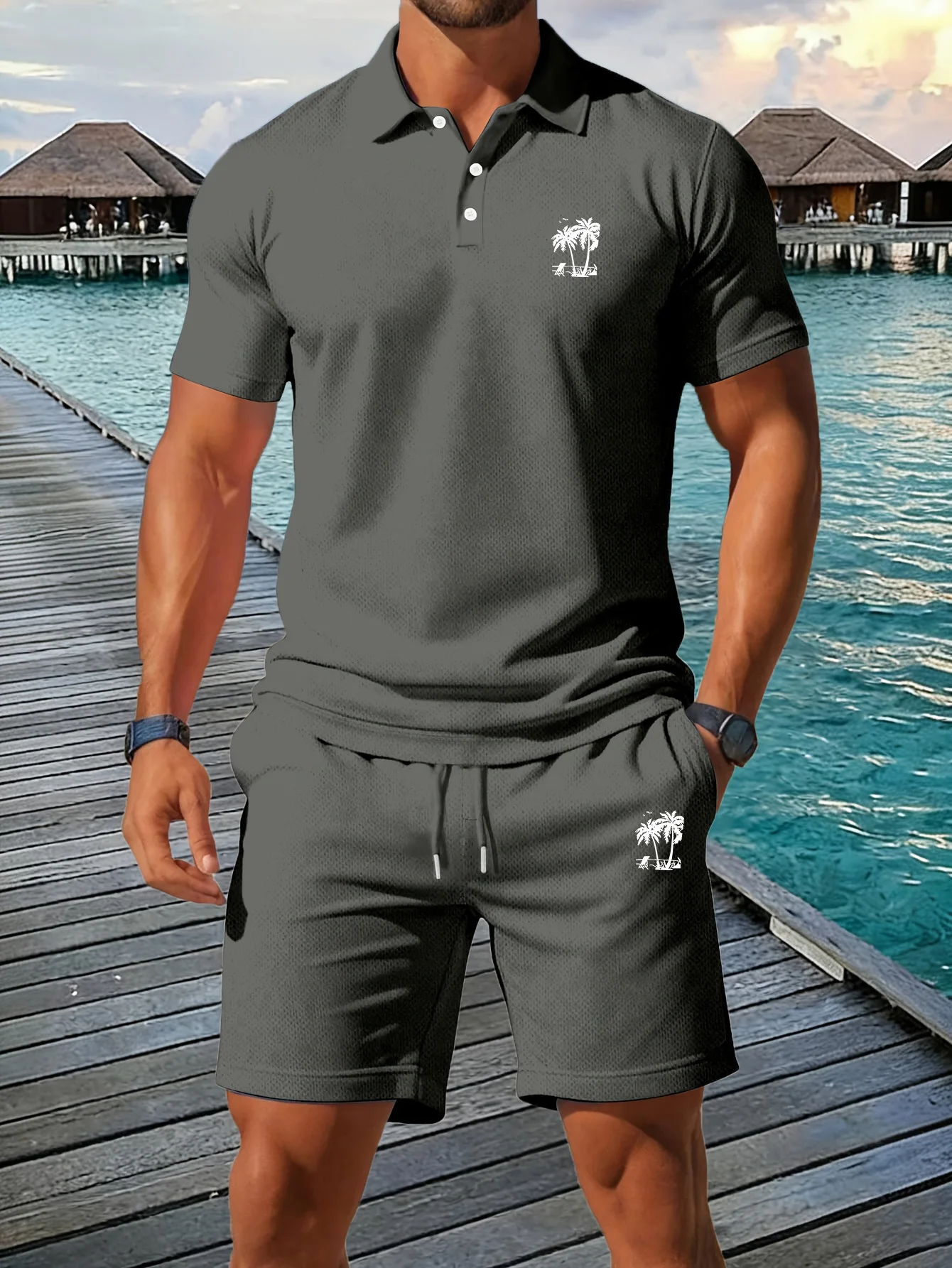 Summer New Men's Polo Shirt Se - Men'S Fashion Color 评论和价格