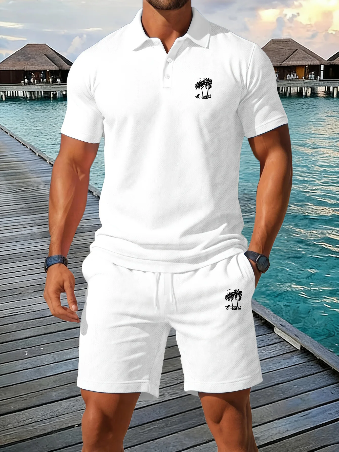 Summer New Men's Polo Shirt Se - Men'S Fashion Color 评论和价格