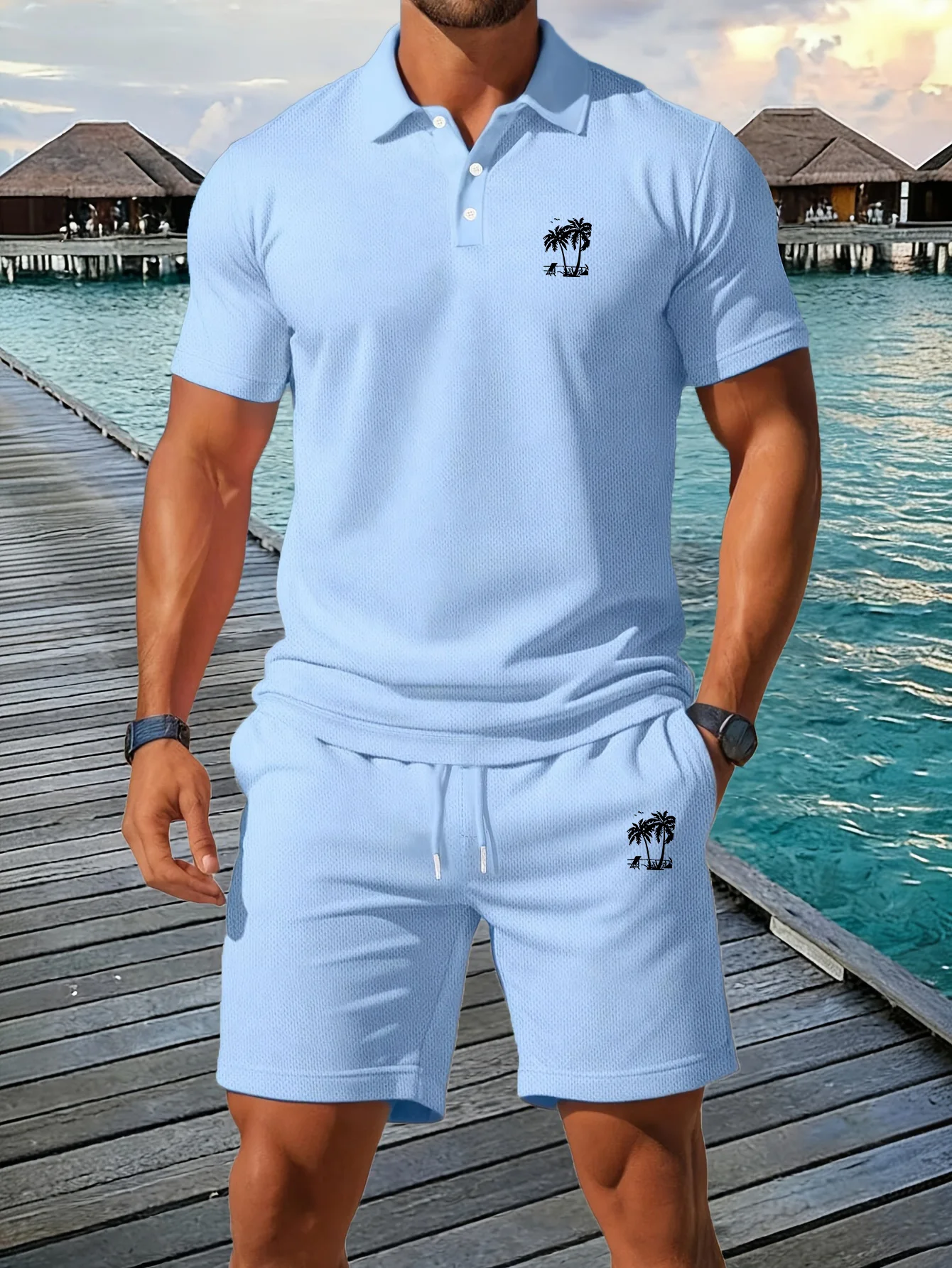 Summer New Men's Polo Shirt Se - Men'S Fashion Color 评论和价格