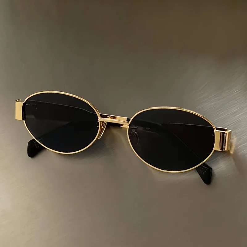 Trendy Oval Sunglasses for Wom - Men'S Fashion Round Glasses 评论和价格