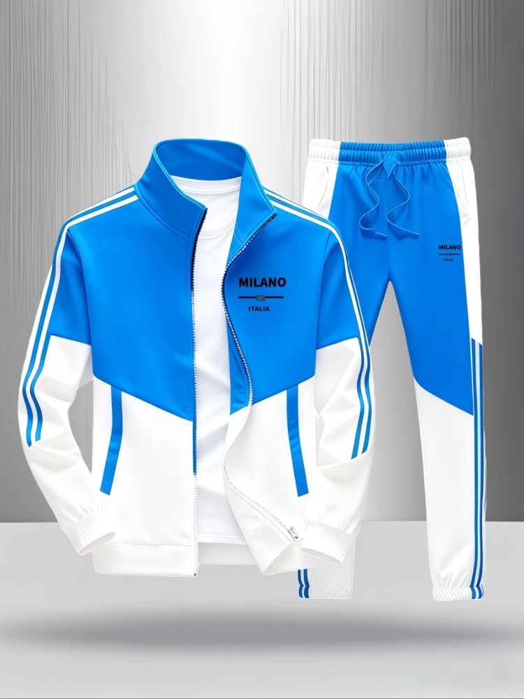 Men 2 Piece Tracksuit Fashion  - Jacket Mens Fashion 评论和价格