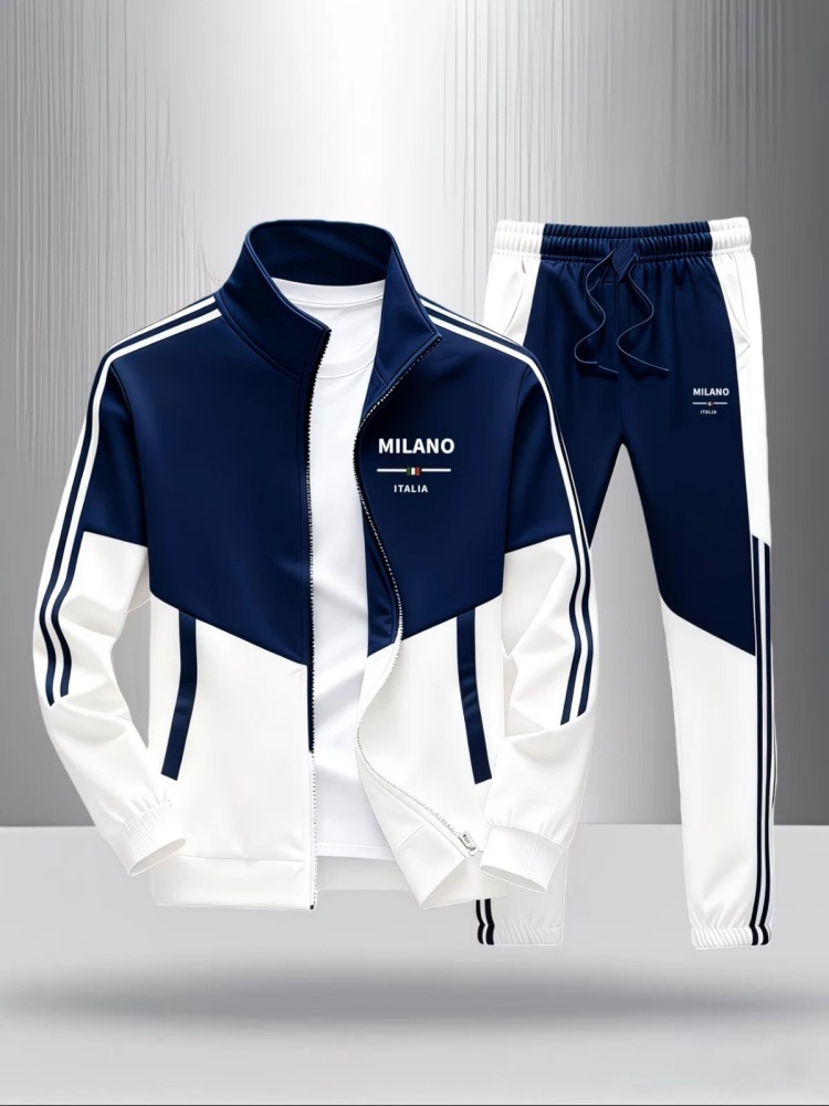 Men 2 Piece Tracksuit Fashion  - Jacket Mens Fashion 评论和价格