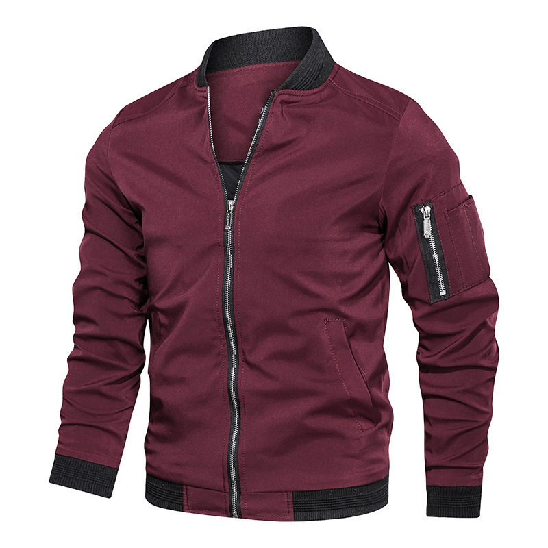 Spring Autumn Men's Windbreake - Mens Fashion Bomber Jacket 评论和价格