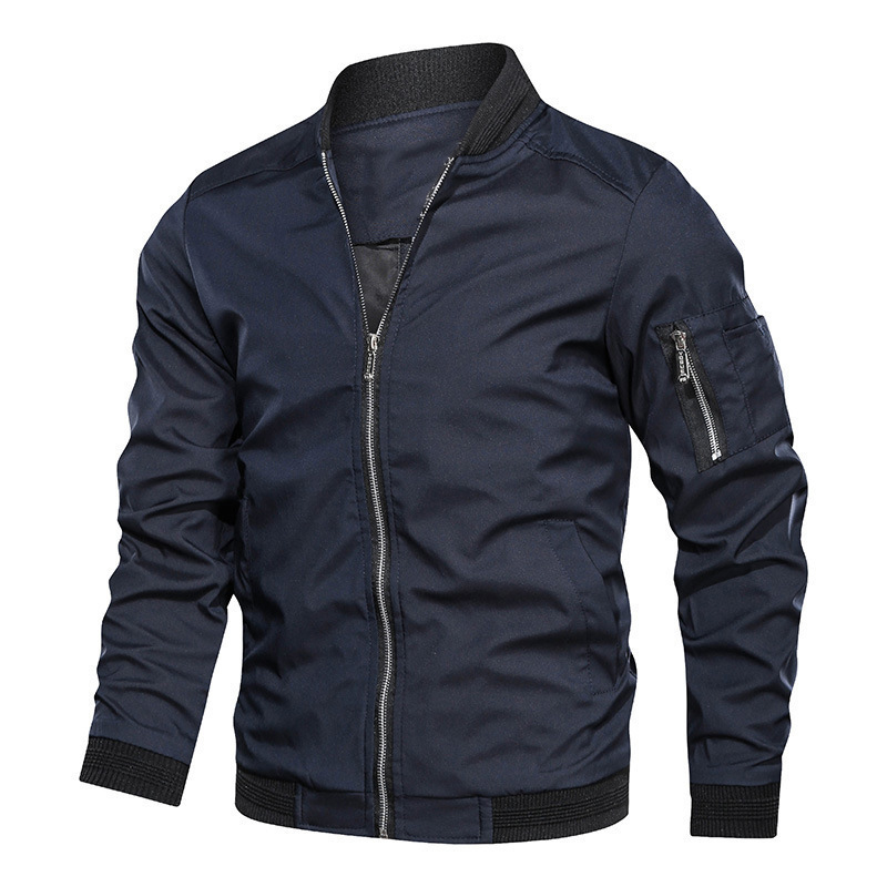 Spring Autumn Men's Windbreake - Mens Fashion Bomber Jacket 评论和价格