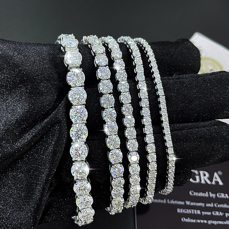 2mm/3mm/4mm/5mm Moissanite Ten - Men'S Fashion Gold Chain 评论和价格