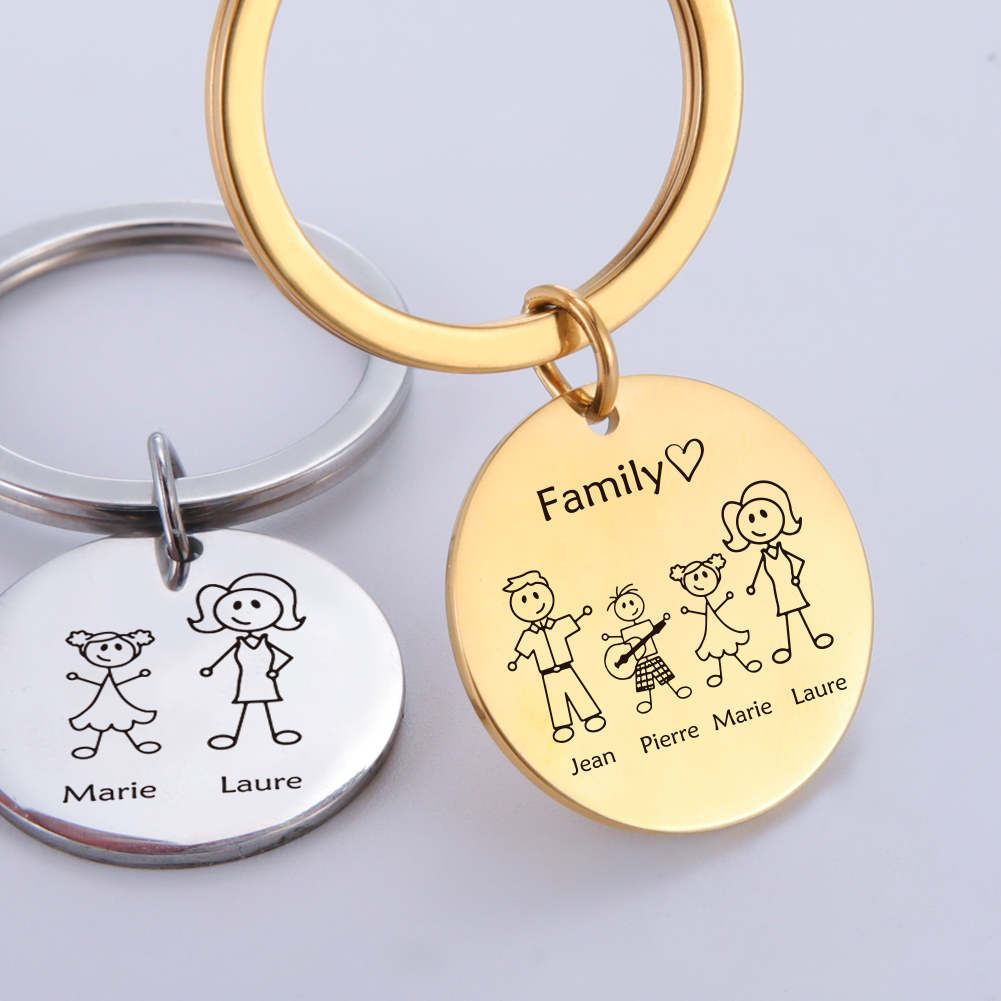 Family Personalized Keychain C - Men'S Fashion Gold Chain 评论和价格