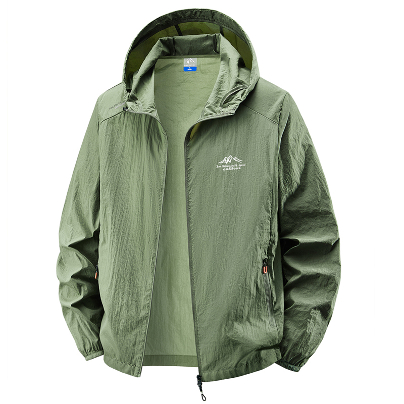 Hooded sunscreen clothing summ - Mens Fashion Bomber Jacket 评论和价格