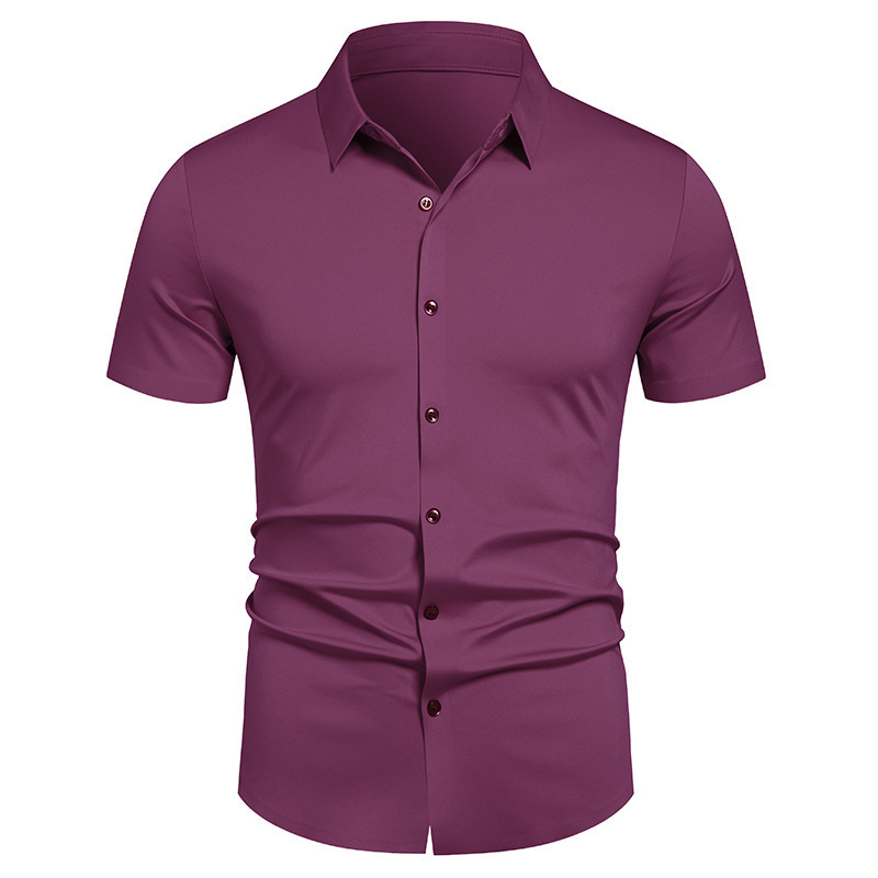 No Ironing Business Shirts Men - Men'S Fashion Color 评论和价格