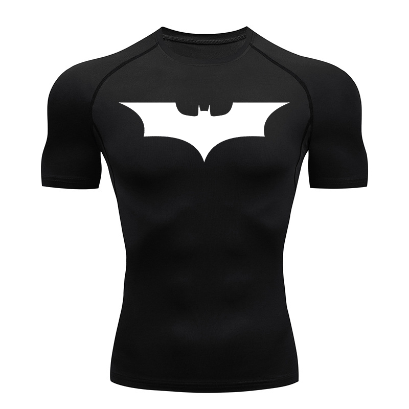 Bat Print Compression Shirts f - Compression Shirt Workout 评论和价格