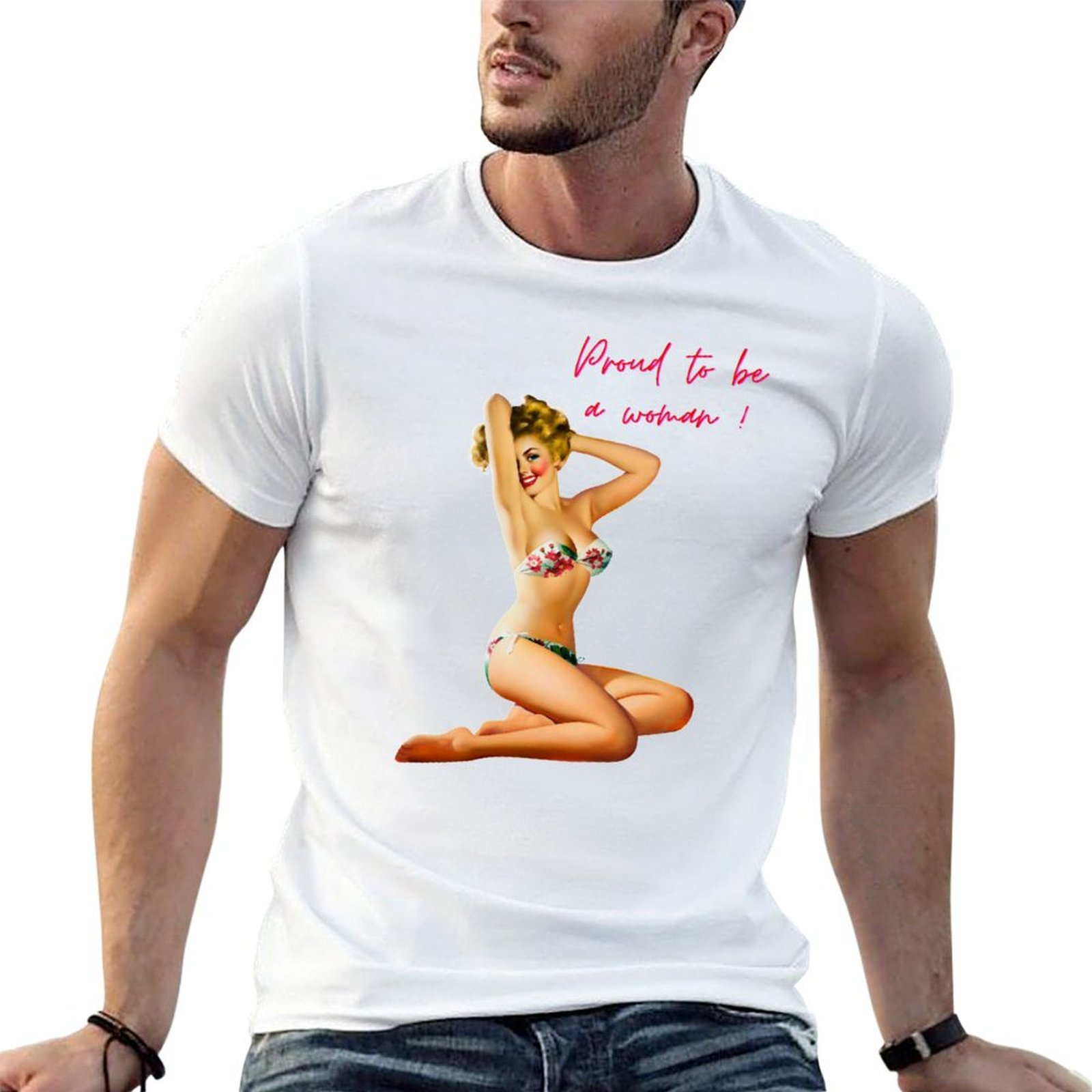 Proud to be a woman - Pop art  - 1950S Fashion Men'S 评论和价格