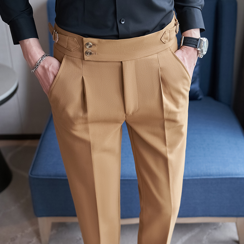 2026 New Black Mens Suit Trous - Men'S Fashion Khaki Pants 评论和价格