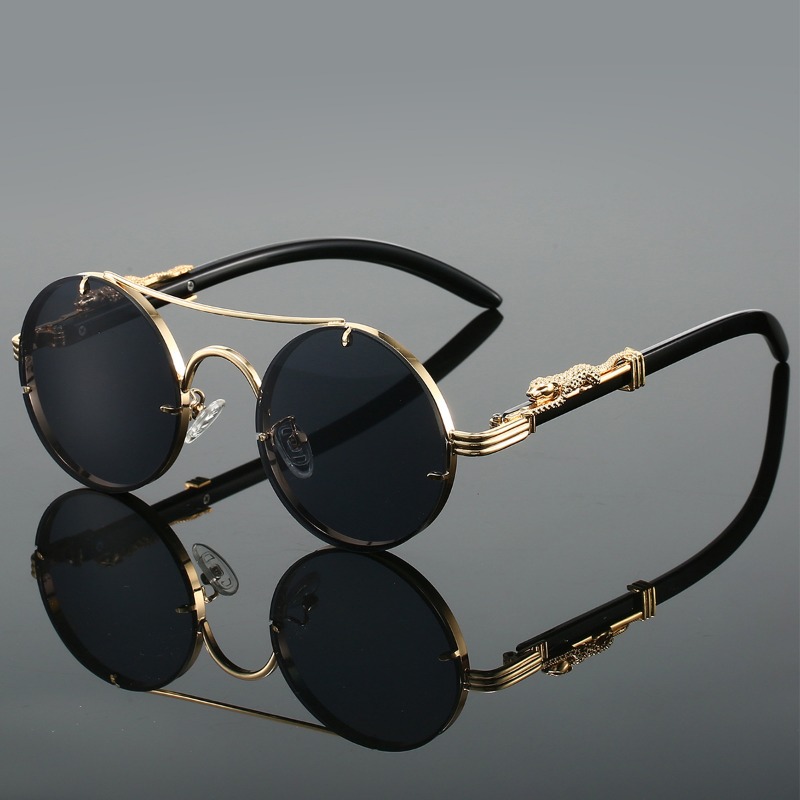 Popular Round Sunglasses Men F - Men'S Fashion Round Glasses 评论和价格