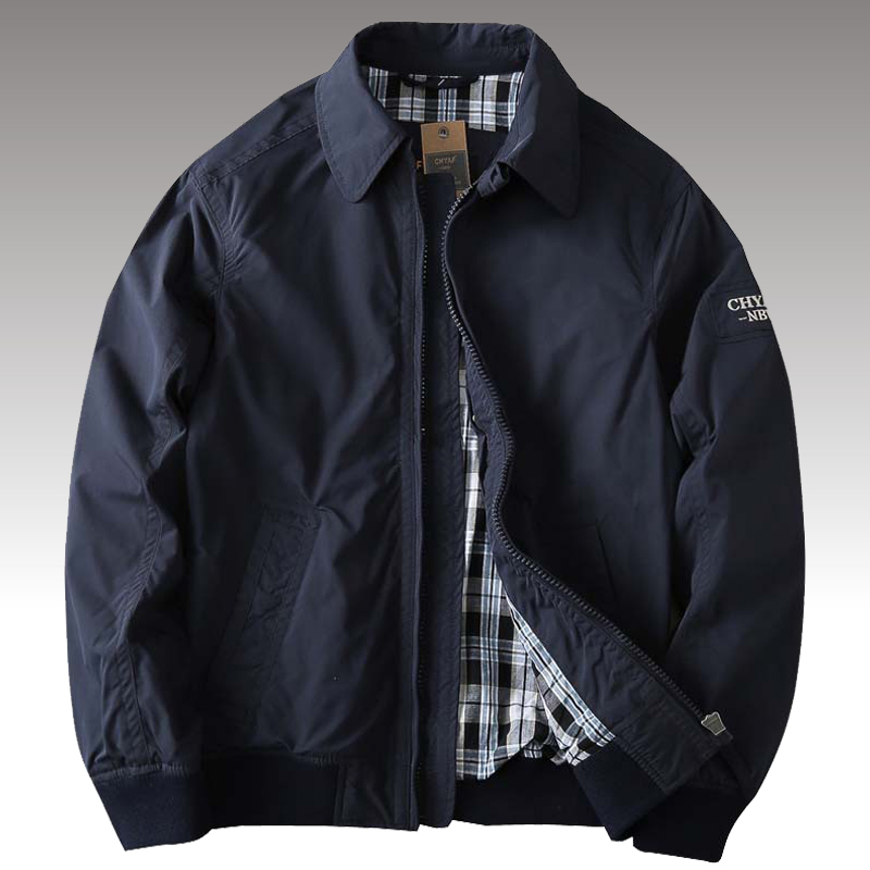 Spring Casual Solid Fashion Sl - Mens Fashion Bomber Jacket 评论和价格