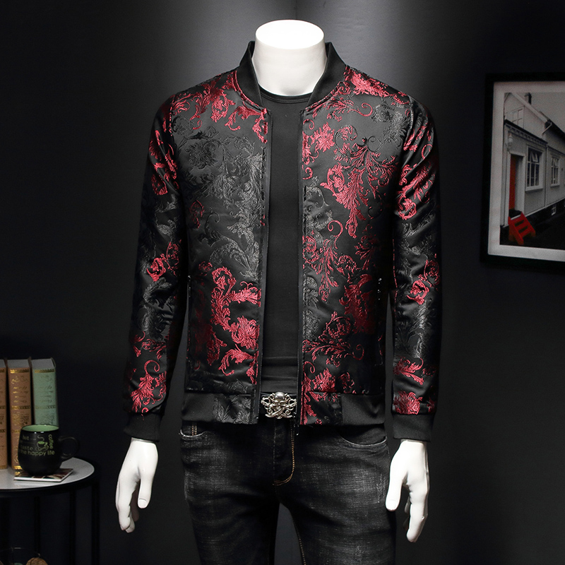 Paisley Pattern Floral Jacket  - Mens Fashion Bomber Jacket 评论和价格