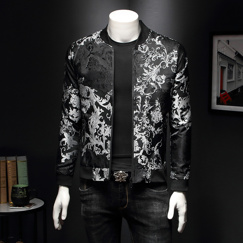 Paisley Pattern Floral Jacket  - Mens Fashion Bomber Jacket 评论和价格